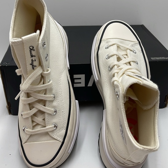 Converse WMNS RUN STAR LEGACY CX HI EGRET/BLACK/WHITE A00868C Platforms Sneakers - Picture 12 of 16